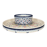 Platter, Round, Chip & Dip, 12.75" in "Butterfly Bounty" by Manufaktura | N007S-WK76