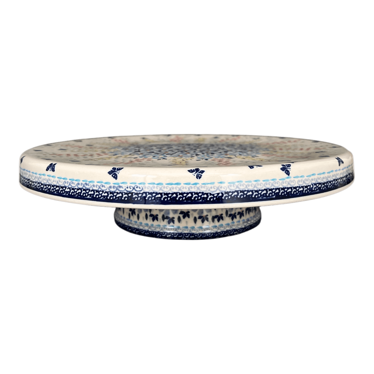 Platter, Round, Chip & Dip, 12.75" in "Butterfly Bounty" by Manufaktura | N007S-WK76