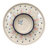 Platter, Round, Chip & Dip, 12.75" in "Butterfly Bounty" by Manufaktura | N007S-WK76