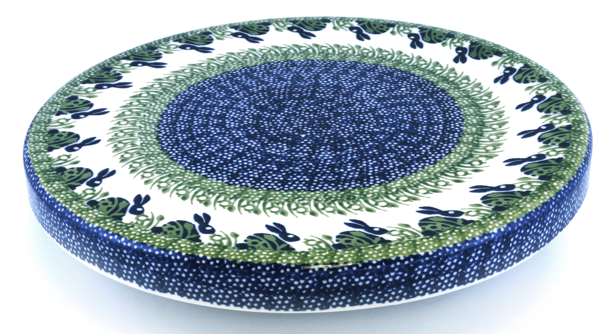 Platter, Round, Chip & Dip, 12.75" in "Bunny Love" by Manufaktura | N007T-P324
