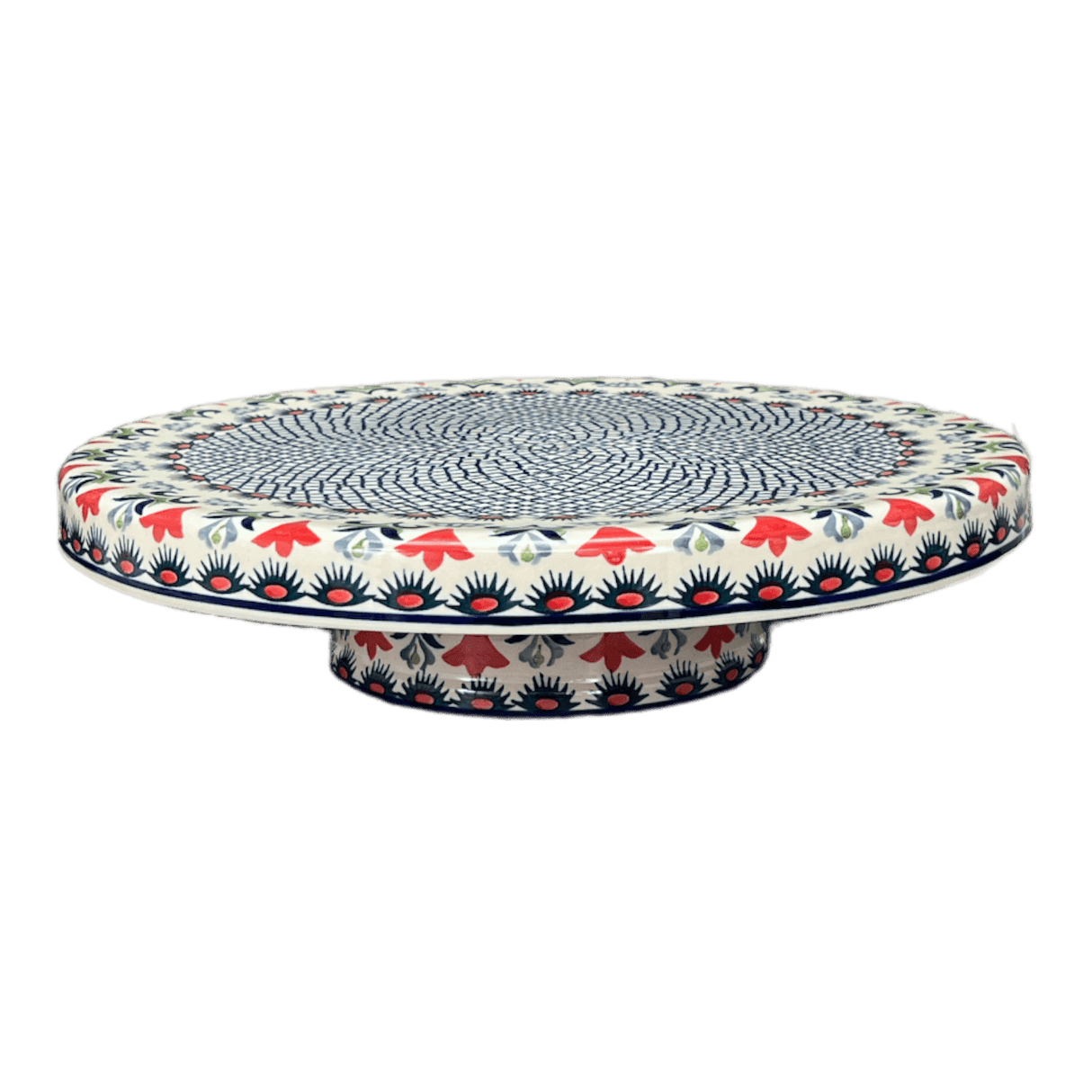 Platter, Round, Chip & Dip, 12.75" in "Scandinavian Scarlet" by Manufaktura | N007U-P295