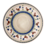 Platter, Round, Chip & Dip, 12.75" in "Chicken Dance" by Manufaktura | N007U-P320