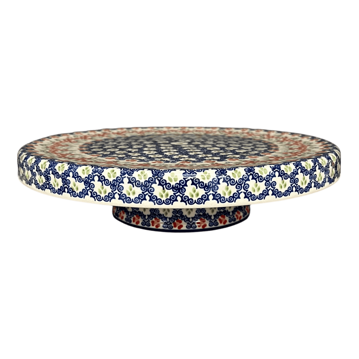 Platter, Round, Chip & Dip, 12.75" in "Ring Around the Rosie" by Manufaktura | N007U-P321
