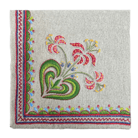 A picture of a Polish Pottery Dinner Napkins (Lily) | NAPKIN-LILY as shown at PolishPotteryOutlet.com/products/dinner-napkins-lily-napkin-lily
