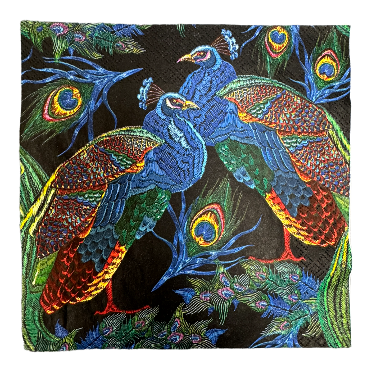 Dinner Napkins in "Peacock Bird" by MAKI | NAPKIN-PB