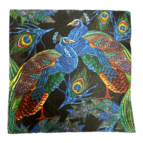 Dinner Napkins in "Peacock Bird" by MAKI | NAPKIN-PB