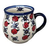Mug, Belly Mug, 16 oz Large in "Lovely Ladybugs" by Andy | NDA10-18