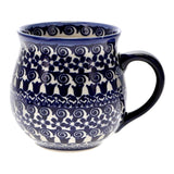 Mug, Belly Mug, 16 oz Large in "Tulip Path" by Andy | NDA10-25