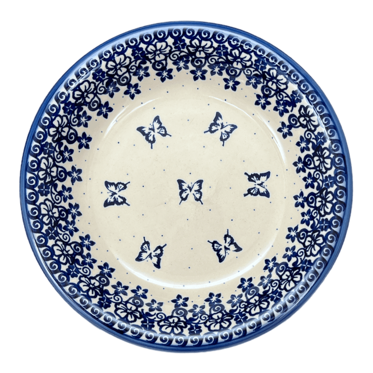 Bowl, Round, Pasta, 9" in "Butterfly Blues" by Andy | NDA112-17