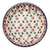 Bowl, Round, Pasta, 9" in "Red Lattice" by Andy | NDA112-20