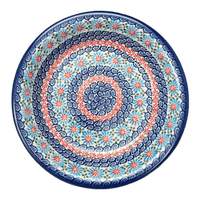 A picture of a Polish Pottery 9" Pasta Bowl (Daisy Waves) | NDA112-3 as shown at PolishPotteryOutlet.com/products/9-pasta-bowl-daisy-waves-nda112-3