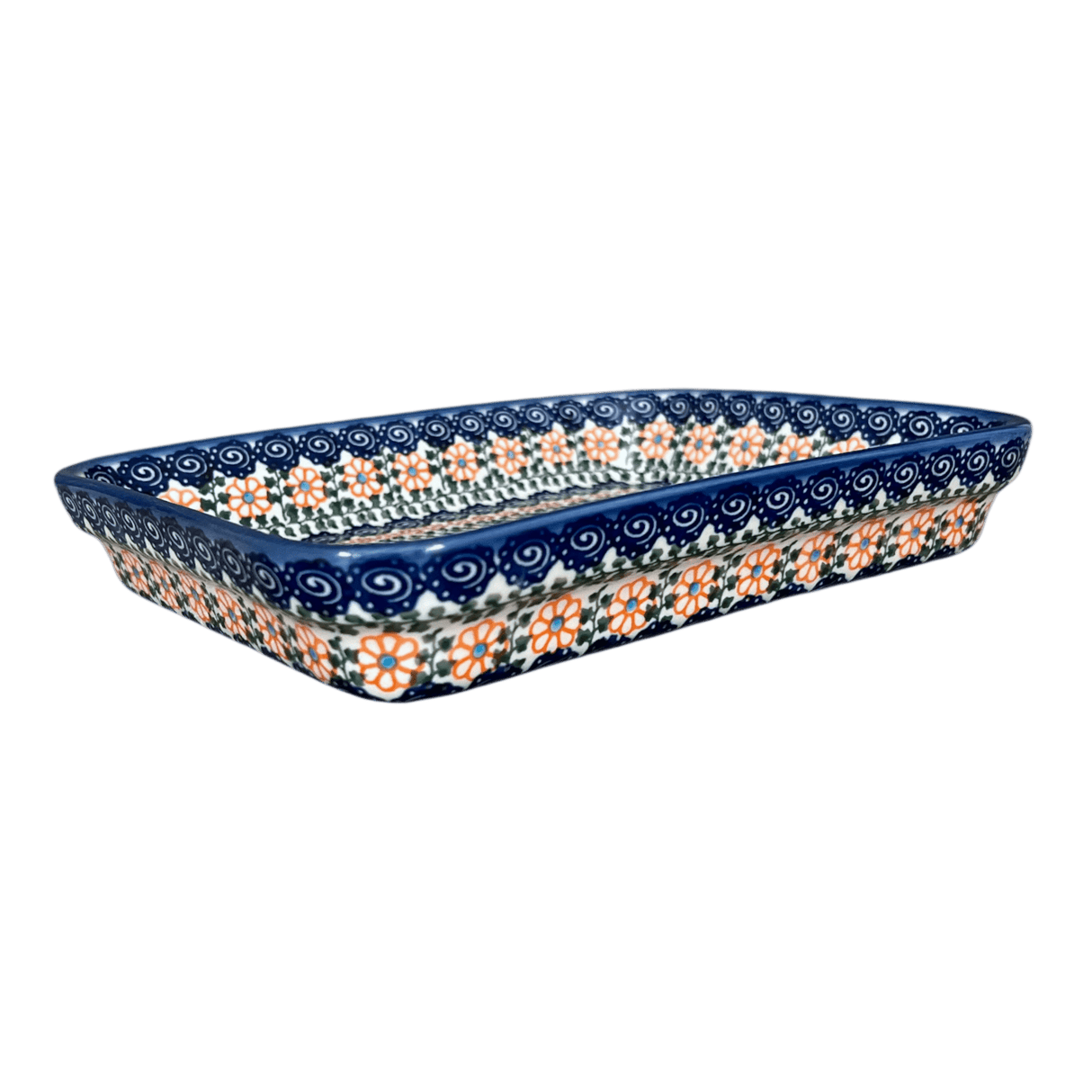 Baker, Rectangular, 8" x 10" in "Zany Zinnia" by Andy | NDA125-35