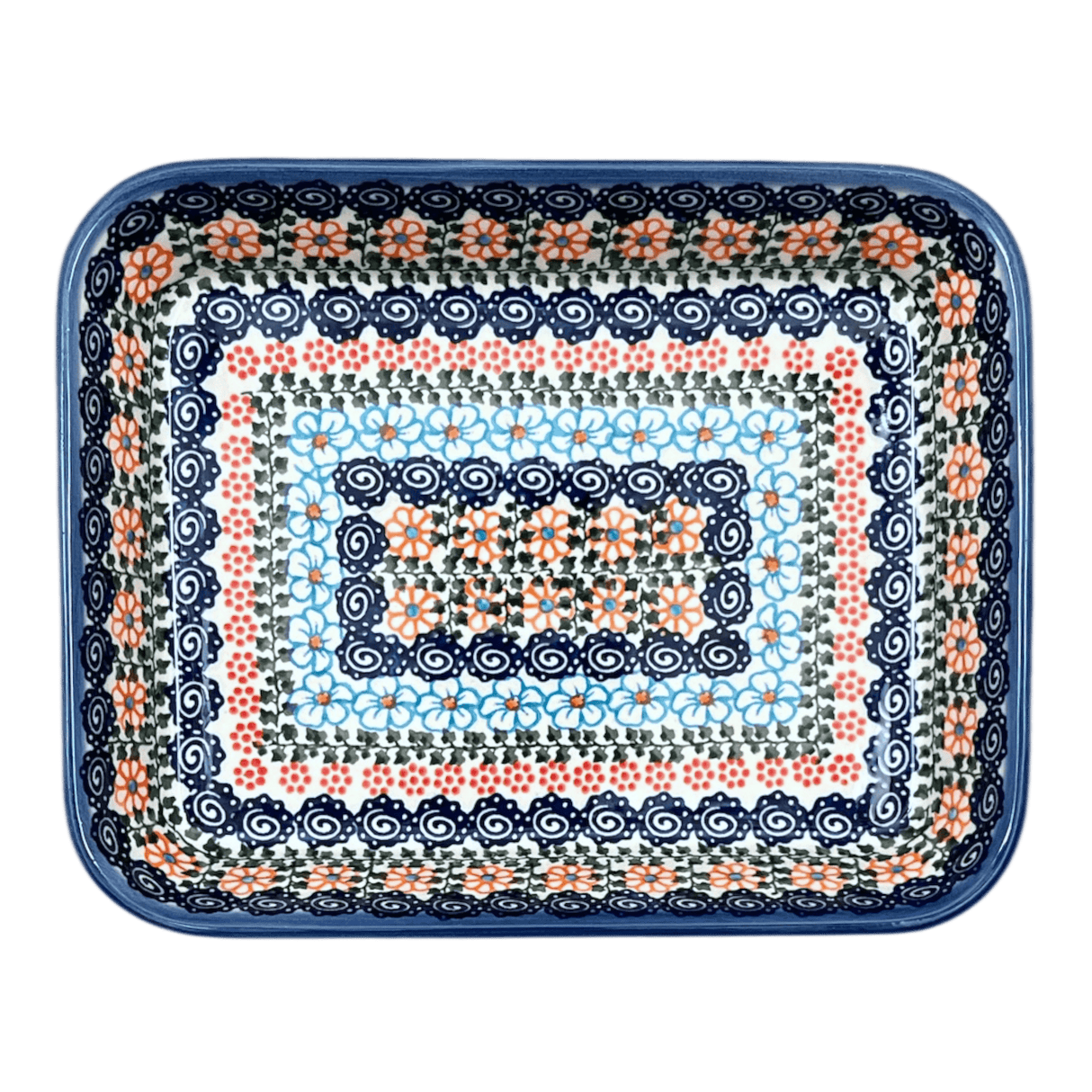 Baker, Rectangular, 8" x 10" in "Zany Zinnia" by Andy | NDA125-35
