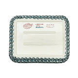 Baker, Rectangular, 8" x 10" in "Teal Pompons" by Andy | NDA125-62