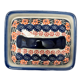 Butter Dish, 5.5" x 4.75" in "Zany Zinnia" by Andy | NDA14-35