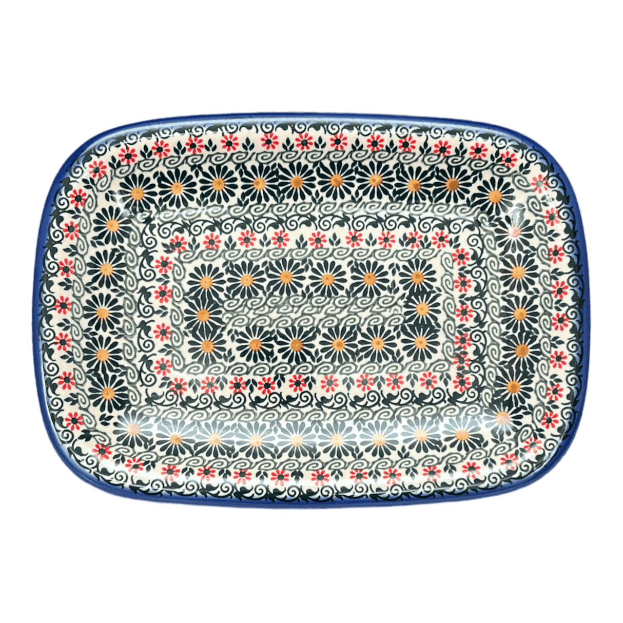 Tray, Serving, 8" x 11" in "Garden Breeze" by Andy | NDA154-A48