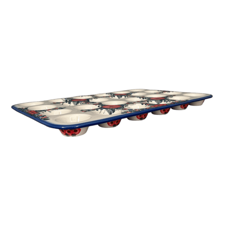 Muffin Pan, 24 Cup Mini, 17" x 11.25" in "Elegant Bouquet" by Andy | NDA168-28