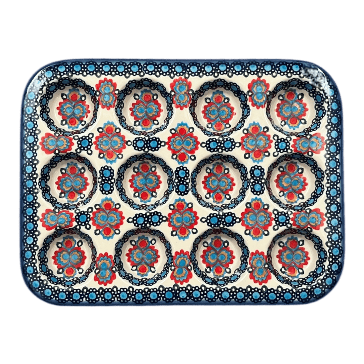 Muffin Pan, 12 Cup Mini in "Polish Bouquet" by Andy | NDA169-82