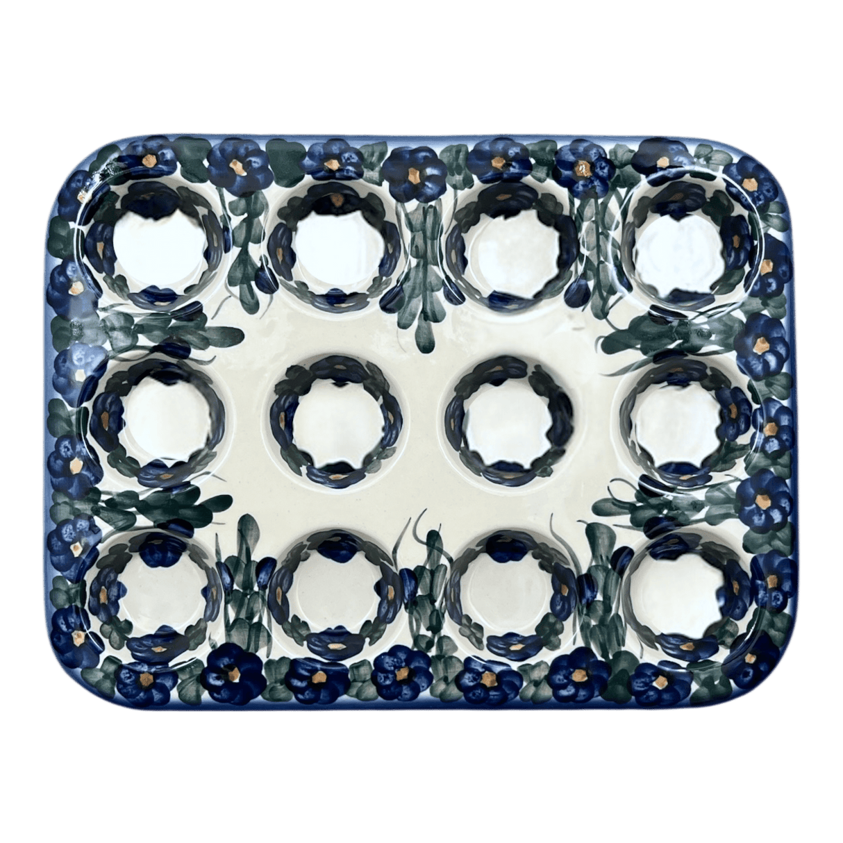 Muffin Pan, 12 Cup Mini in "Blue Cascade" by Andy | NDA169-A31