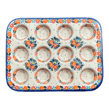 Muffin Pan, 12 Cup Mini in "Bright Bouquet" by Andy | NDA169-A55