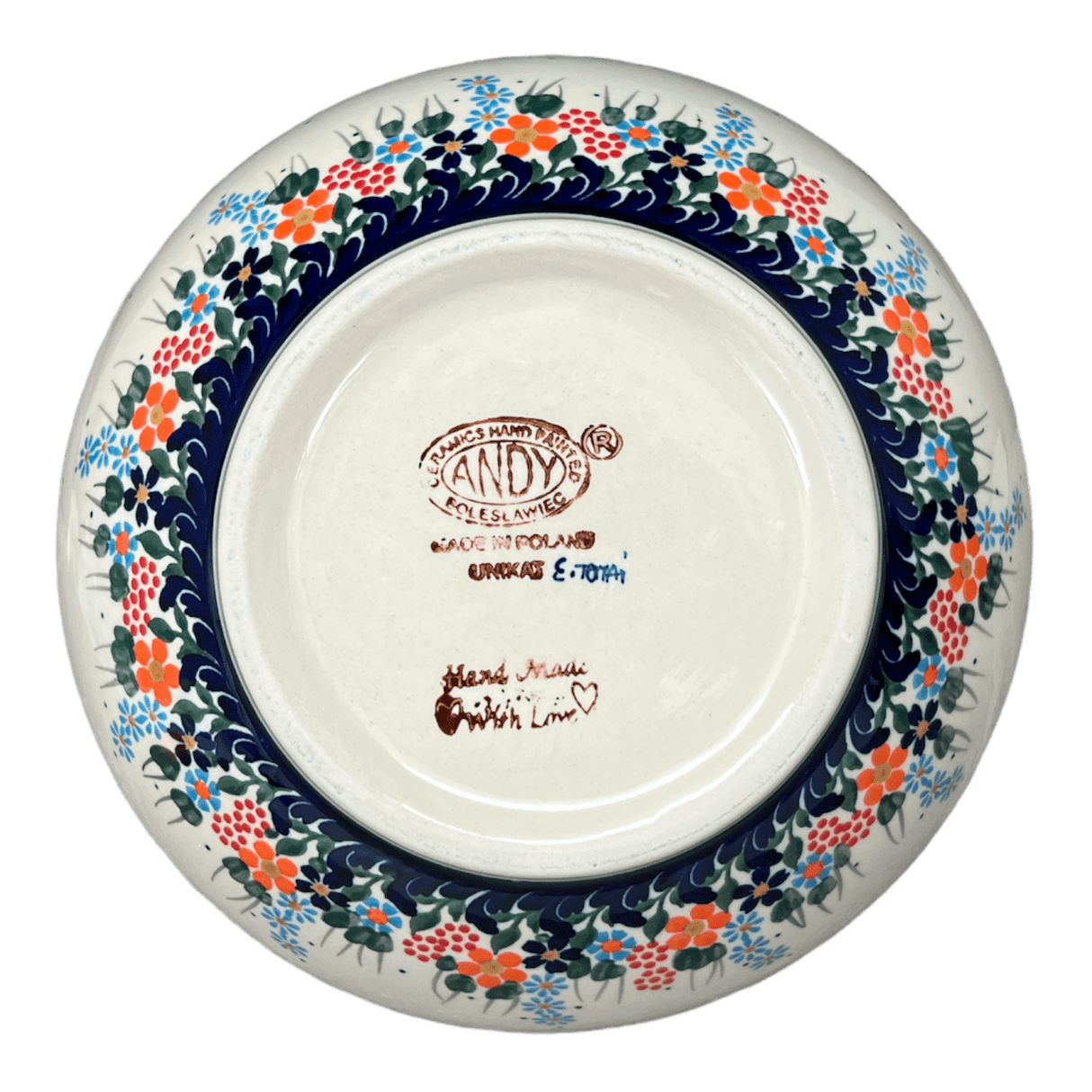 Bowl, Round, Deep, 9" in "Fall Wildflowers" by Andy | NDA194-23