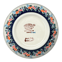 A picture of a Polish Pottery Deep 8.5" Bowl (Fall Wildflowers) | NDA192-23 as shown at PolishPotteryOutlet.com/products/8-5-deep-bowl-fall-wildflowers-nda192-23