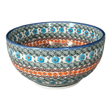 Bowl, Round, Deep, 9" in "Teal Pompons" by Andy | NDA194-62