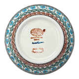 Bowl, Round, Deep, 9" in "Teal Pompons" by Andy | NDA194-62