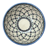 Bowl, Round, Deep, 9" in "Blue Lattice" by Andy | NDA194-6