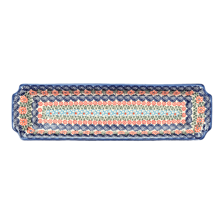 Tray, Rectangular, 16" x 4.5" in "Zany Zinnia" by Andy | NDA203-35