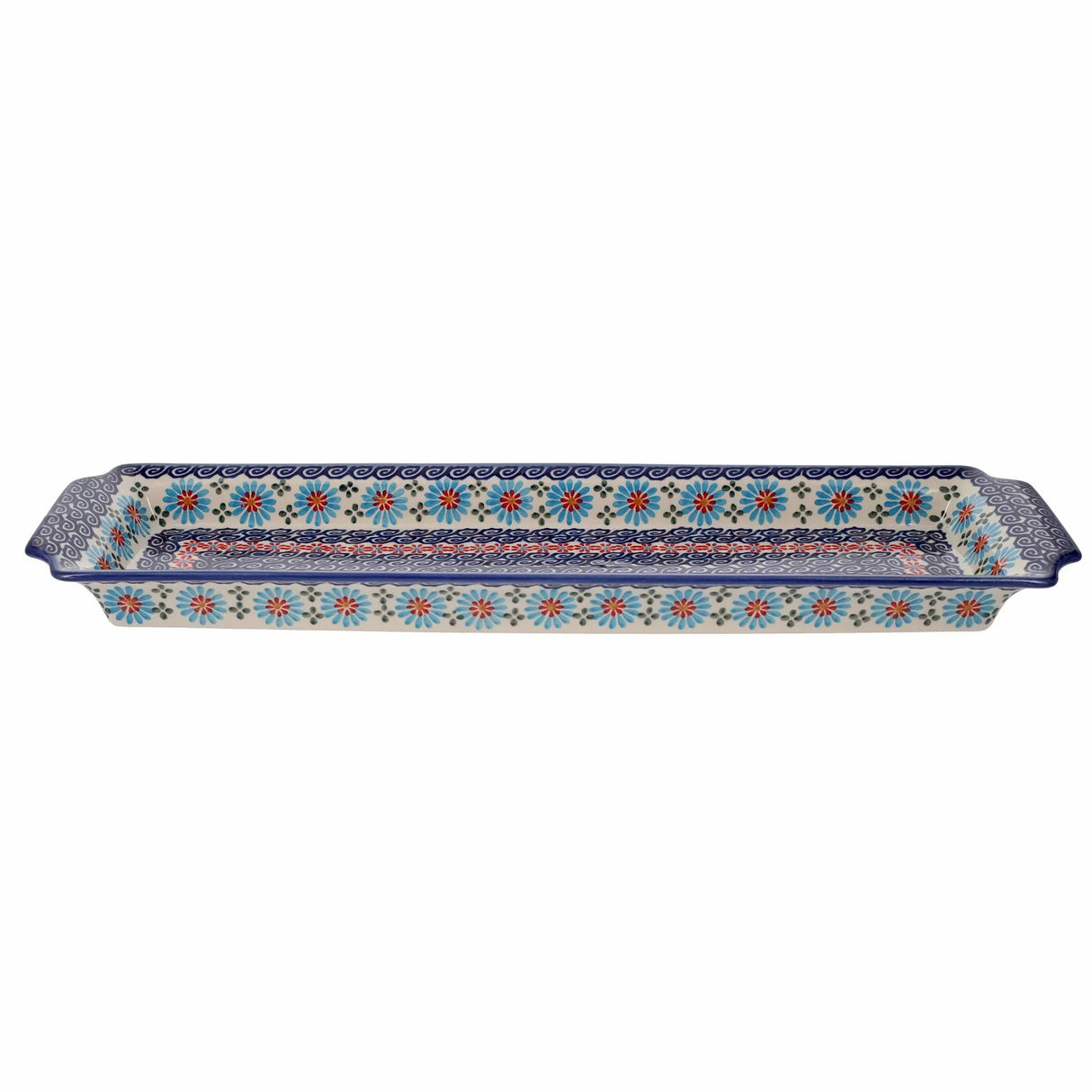 Tray, Rectangular, 16" x 4.5" in "Daisy Waves" by Andy | NDA203-3