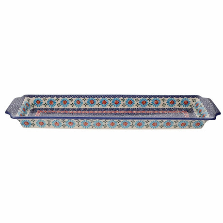 Tray, Rectangular, 16" x 4.5" in "Daisy Waves" by Andy | NDA203-3