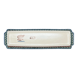 Tray, Rectangular, 16" x 4.5" in "Teal Pompons" by Andy | NDA203-62