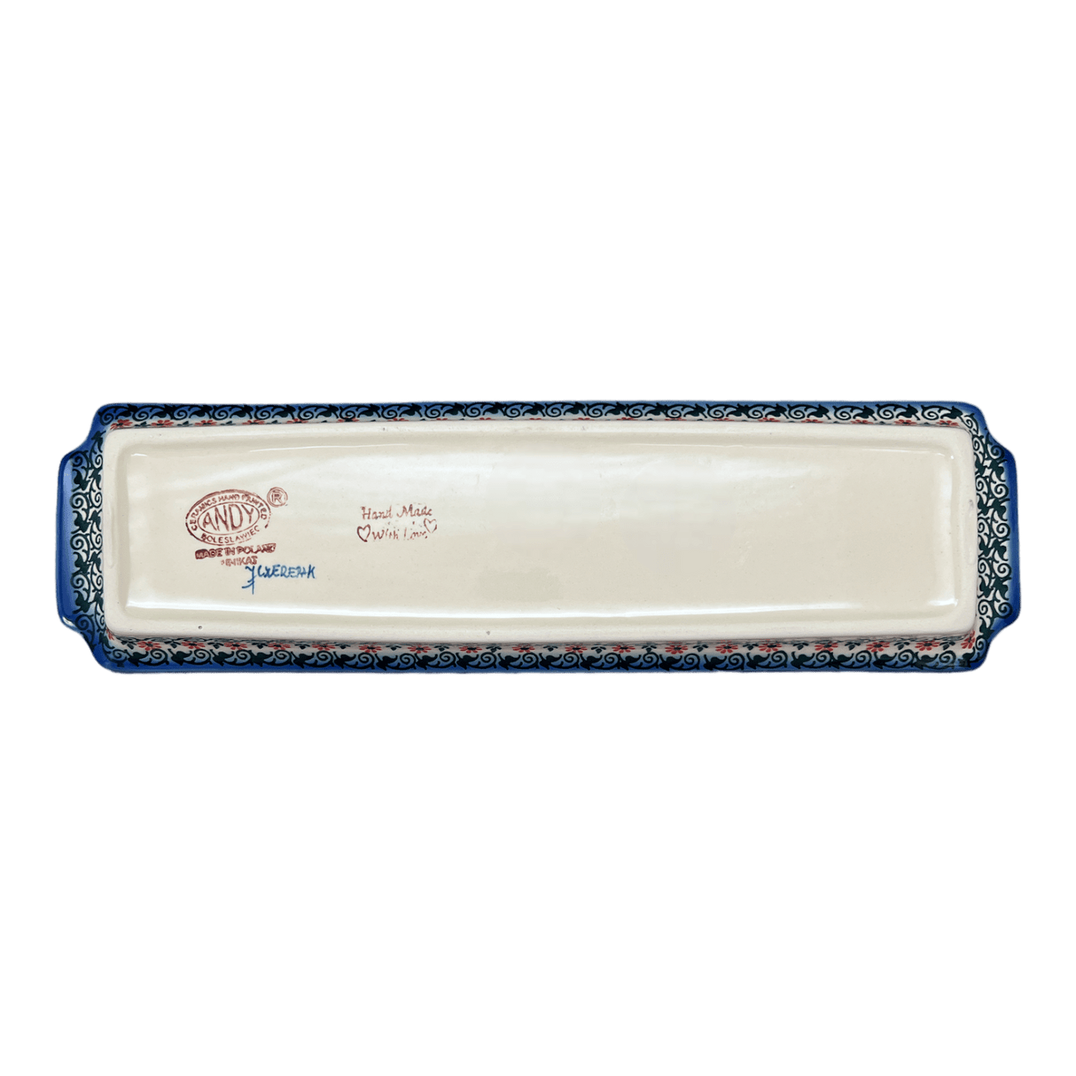 Tray, Rectangular, 16" x 4.5" in "Garden Breeze" by Andy | NDA203-A48