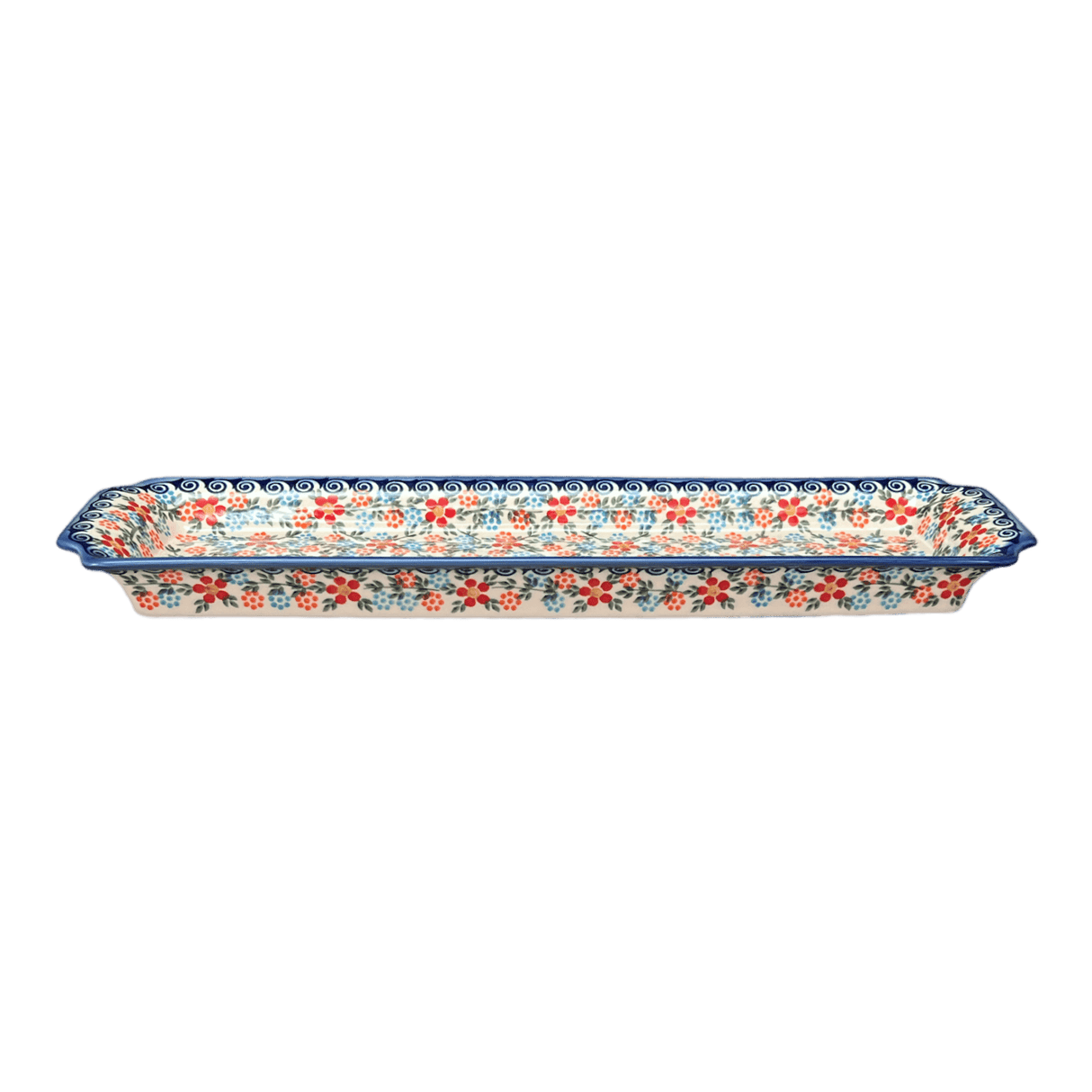 Tray, Rectangular, 16" x 4.5" in "Meadow in Bloom" by Andy | NDA203-A54