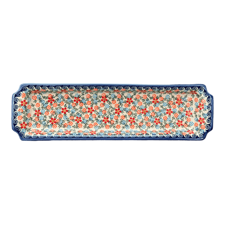 Tray, Rectangular, 16" x 4.5" in "Meadow in Bloom" by Andy | NDA203-A54