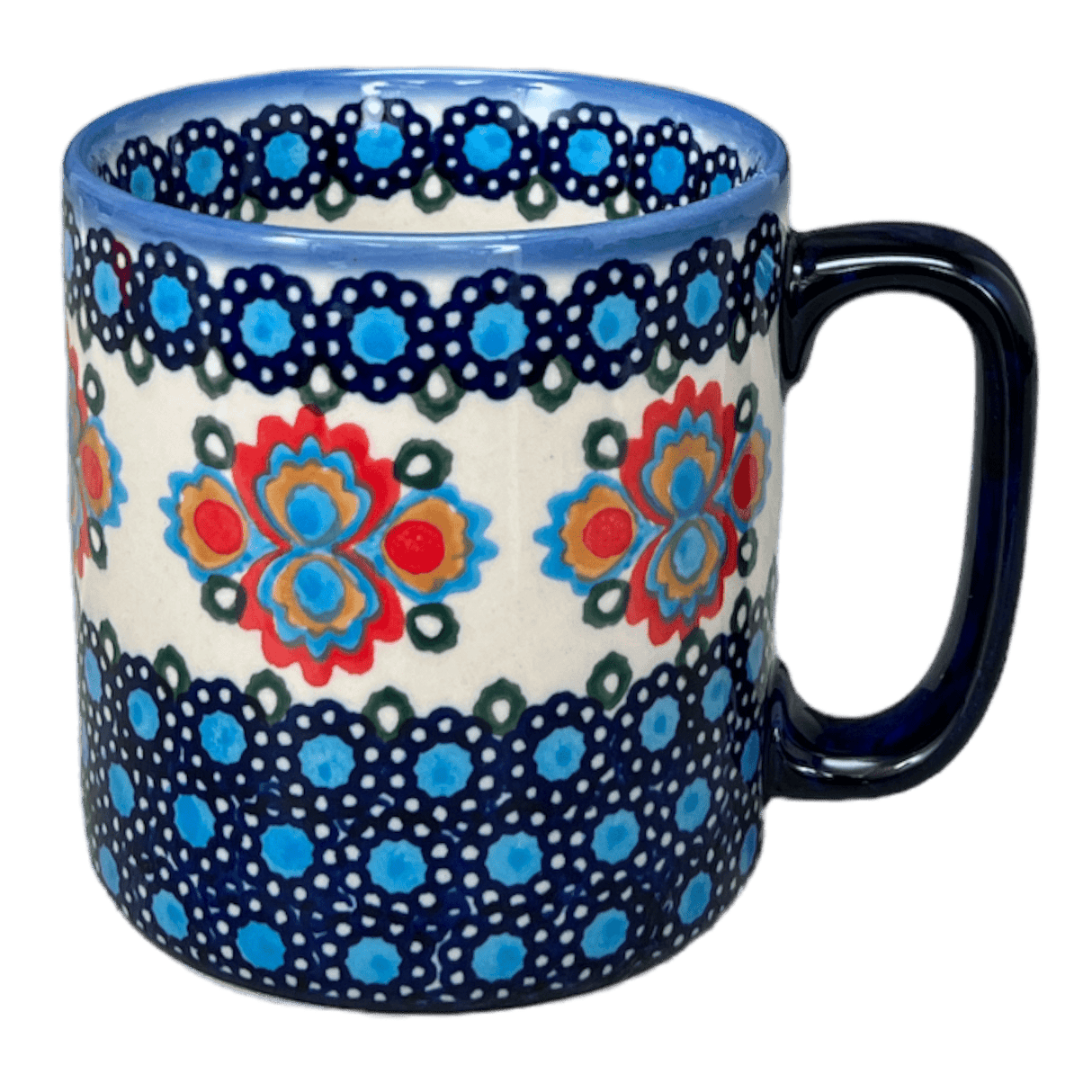 Mug, Straight, 12 oz in "Polish Bouquet" by Andy | NDA25-82