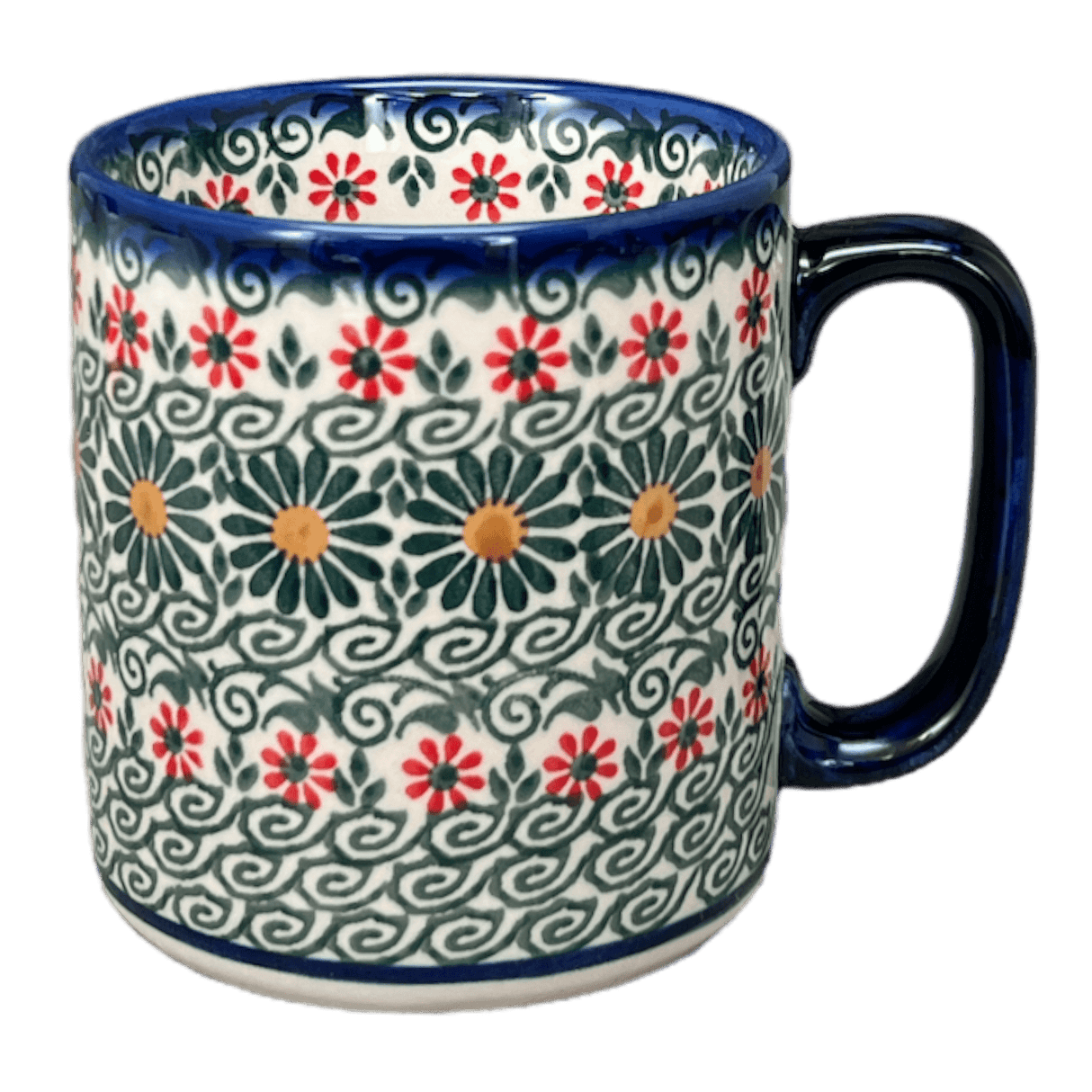 Mug, Straight, 12 oz in "Garden Breeze" by Andy | NDA25-A48