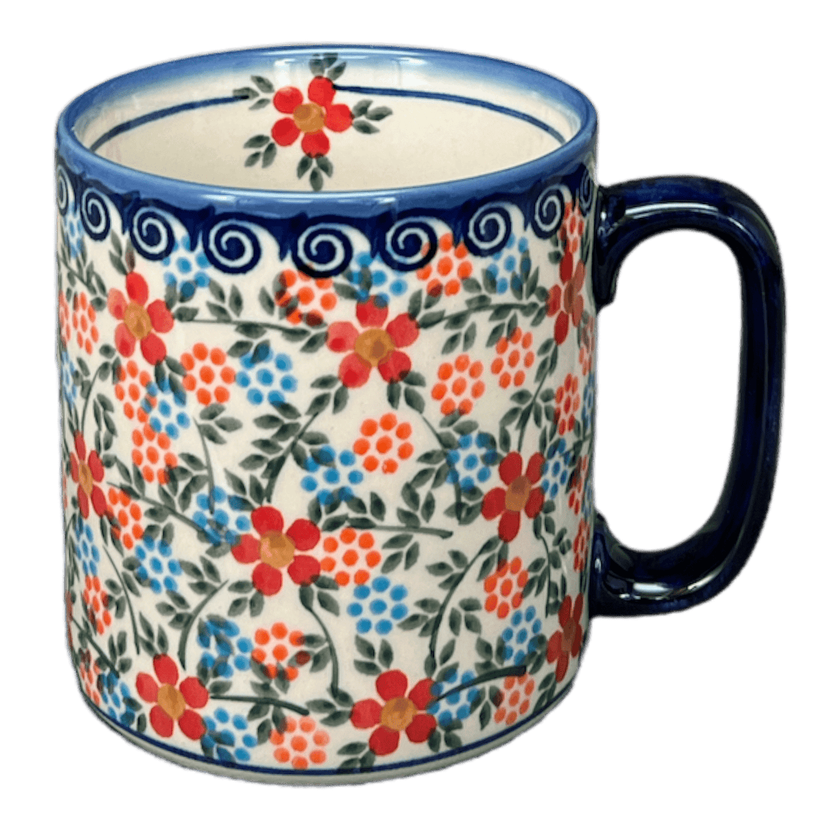 Mug, Straight, 12 oz in "Meadow in Bloom" by Andy | NDA25-A54