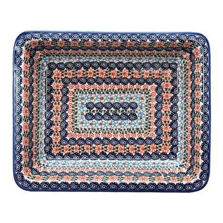 Rectangular Baking Dish, 10.25" x 12.5" in "Zany Zinnia" by Andy | NDA264-35