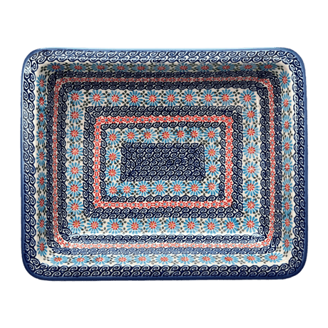 Rectangular Baking Dish, 10.25" x 12.5" in "Daisy Waves" by Andy | NDA264-3