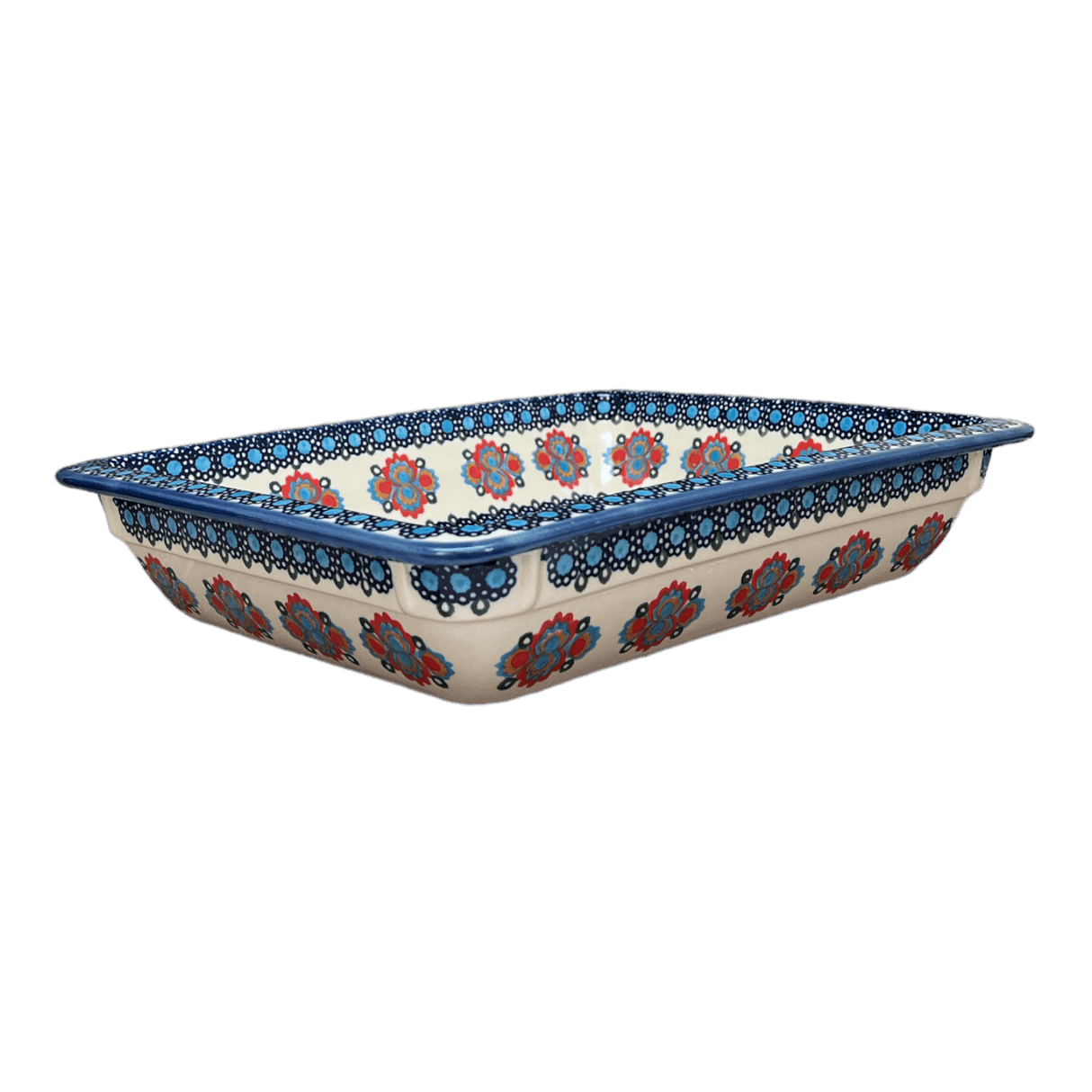 Rectangular Baking Dish, 10.25" x 12.5" in "Polish Bouquet" by Andy | NDA264-82