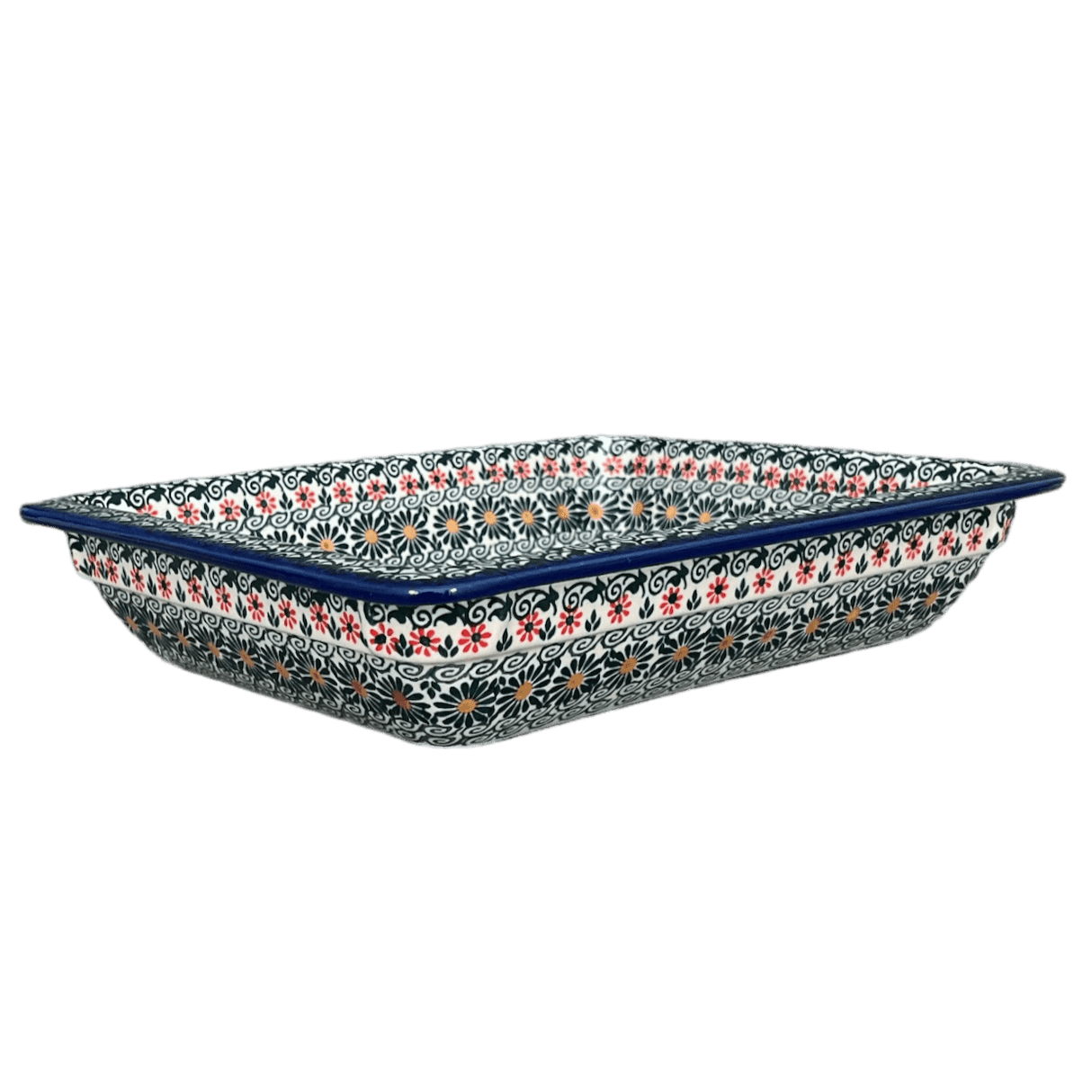 Rectangular Baking Dish, 10.25" x 12.5" in "Garden Breeze" by Andy | NDA264-A48