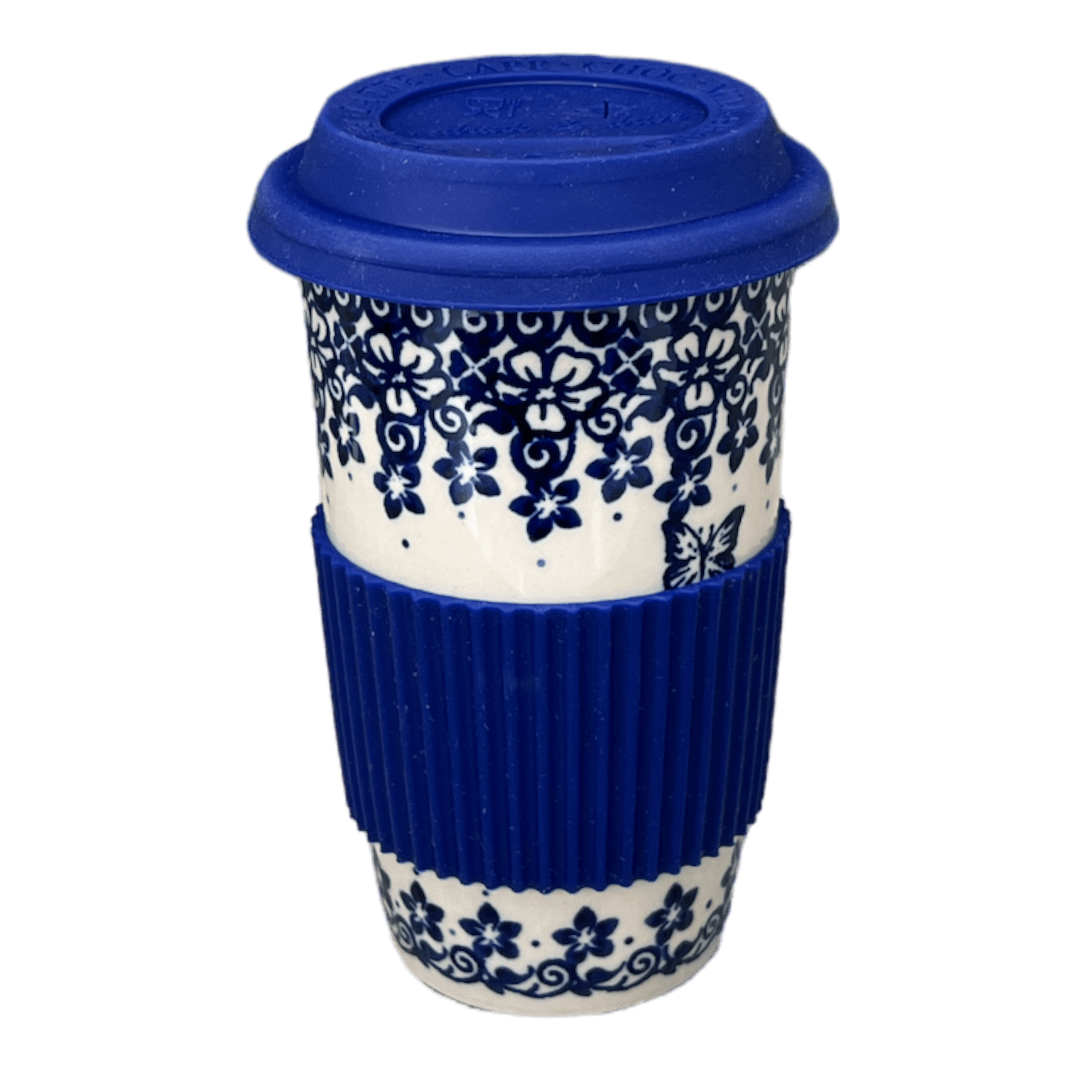 Pretty Butterfly Pattern Travel Mug