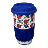 Mug, Travel, 14 oz in "Lovely Ladybugs" by Andy | NDA281-18