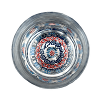 A picture of a Polish Pottery 12 oz. Glass (Daisy Waves) | NDA329-3 as shown at PolishPotteryOutlet.com/products/12-oz-glass-daisy-waves-nda329-3