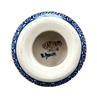 A picture of a Polish Pottery 12 oz. Glass (Daisy Waves) | NDA329-3 as shown at PolishPotteryOutlet.com/products/12-oz-glass-daisy-waves-nda329-3