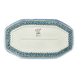 Tray, Angular, 10.5" x 18.5" in "Teal Pompons" by Andy | NDA333-62