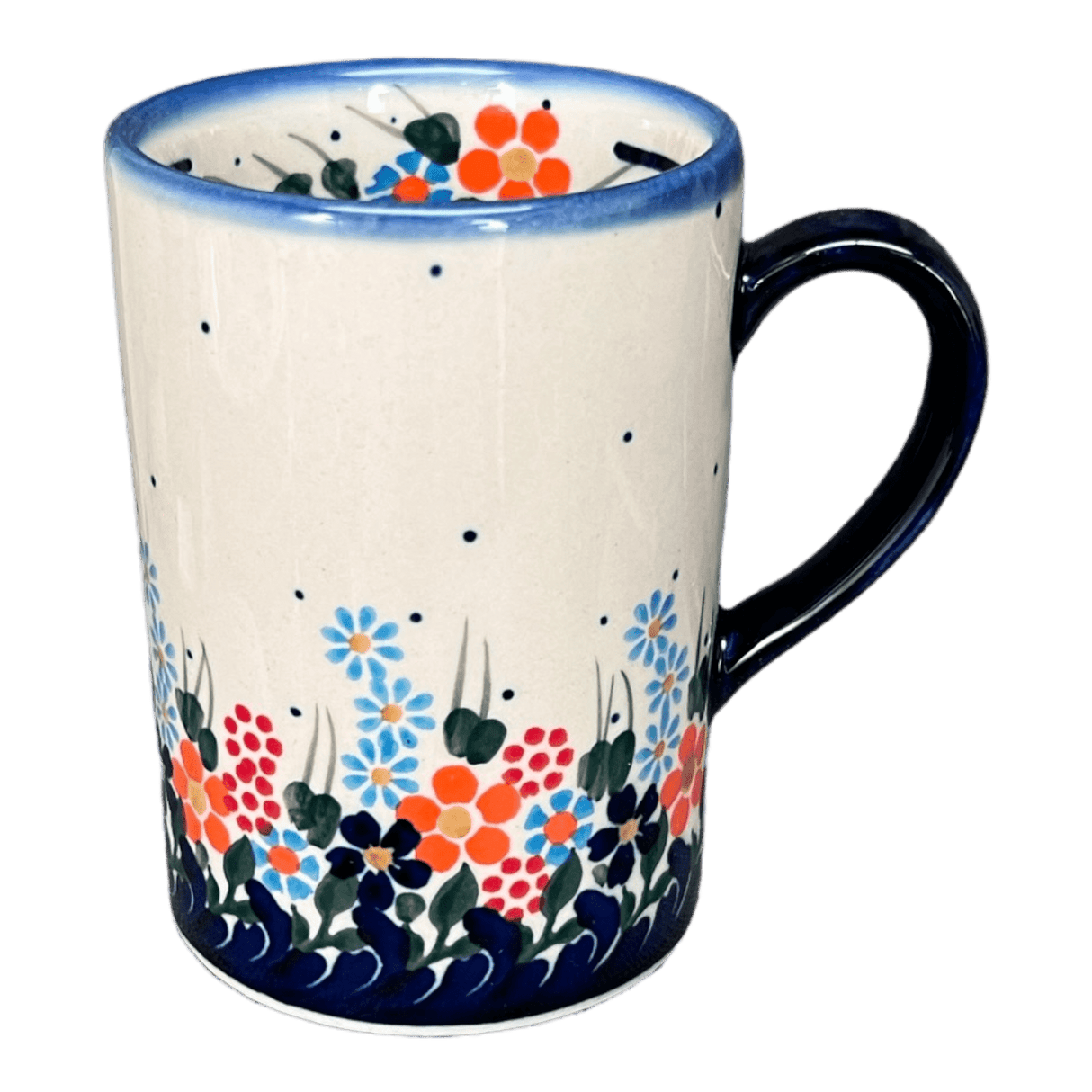 Mug, Slim, 8 oz in "Fall Wildflowers" by Andy | NDA350-23