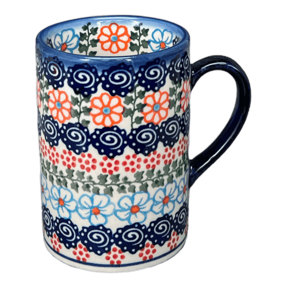 Mug, Straight Mug, 8 oz in "Zany Zinnia" by Andy | NDA350-35